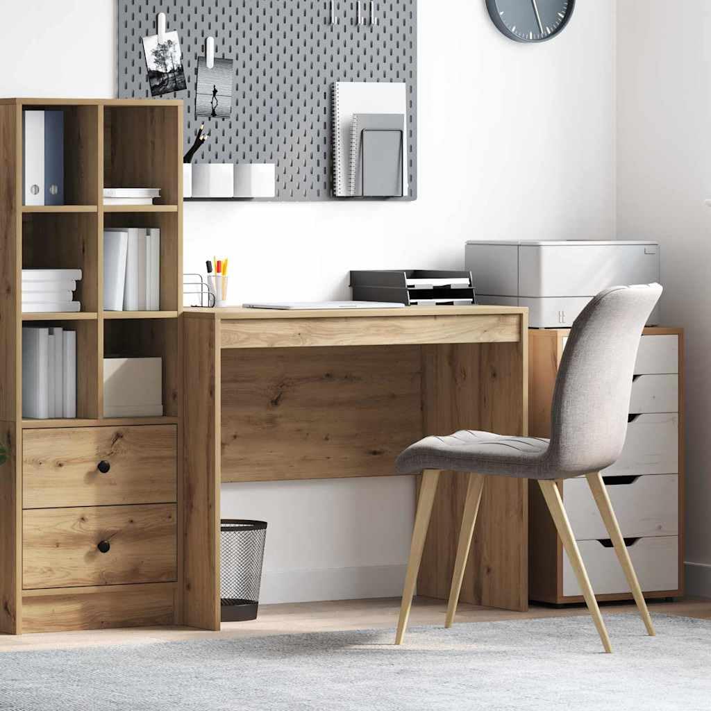 Bureau en bois de chêne 90x50 cm compact et ergonomique