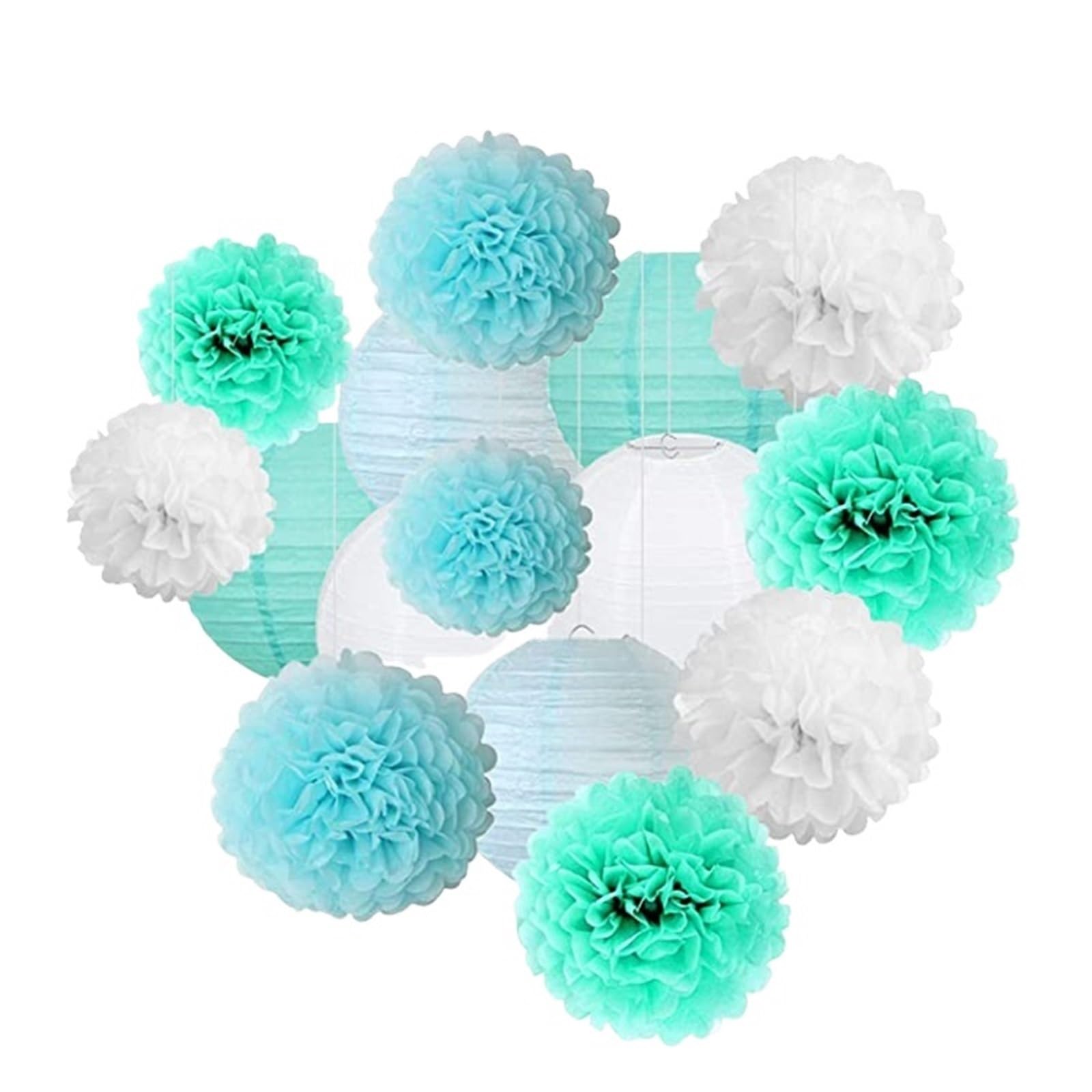 Paper Pompom Round Paper Ball Lantern Pom Poms