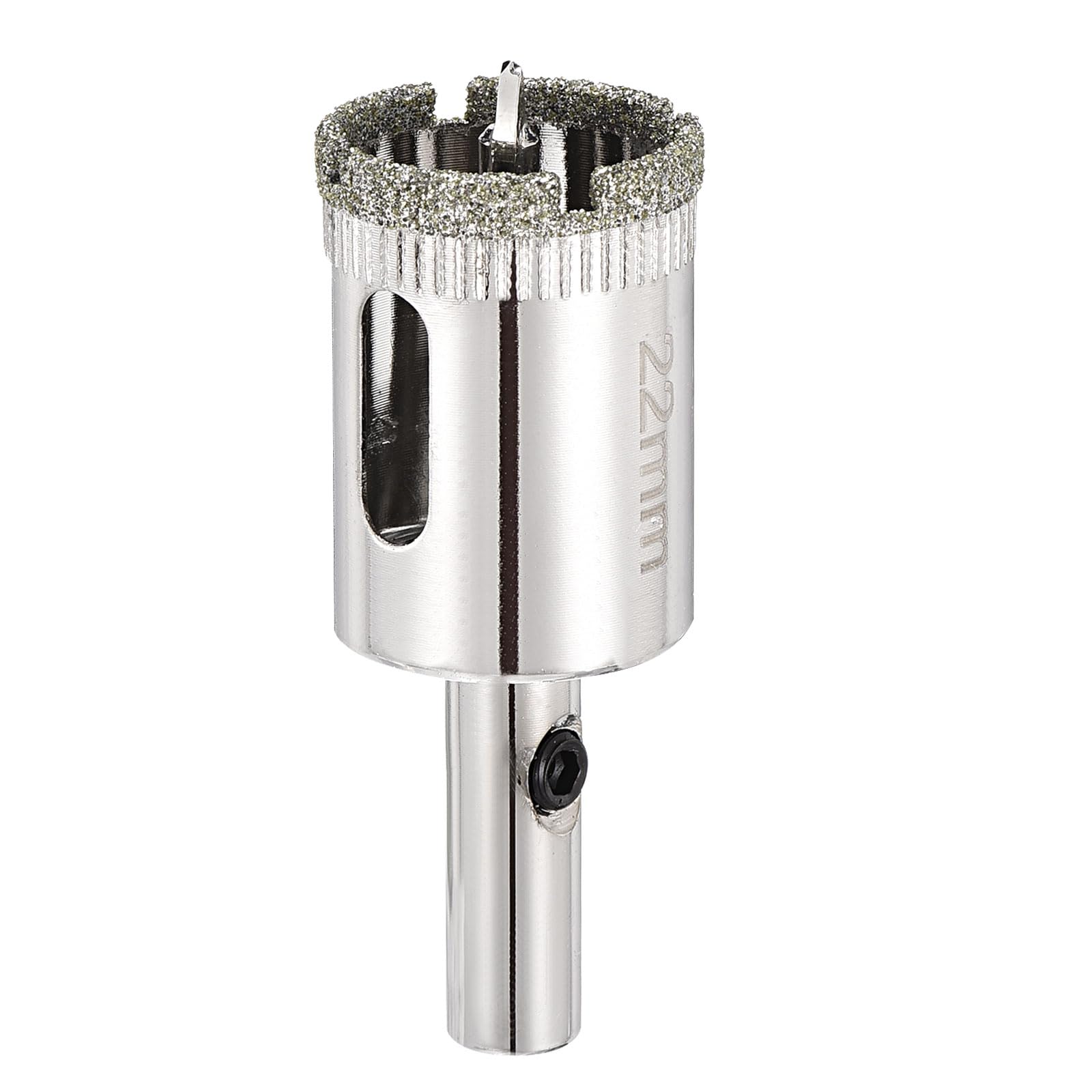 PATIKIL 7/8" (22mm) Diamond Hole Saw with Center Drill Bit, Glass Diamond Hole Cutters Hollow Core Drill Bits for Fiberglass, Tile, Porcelain, Ceramic
