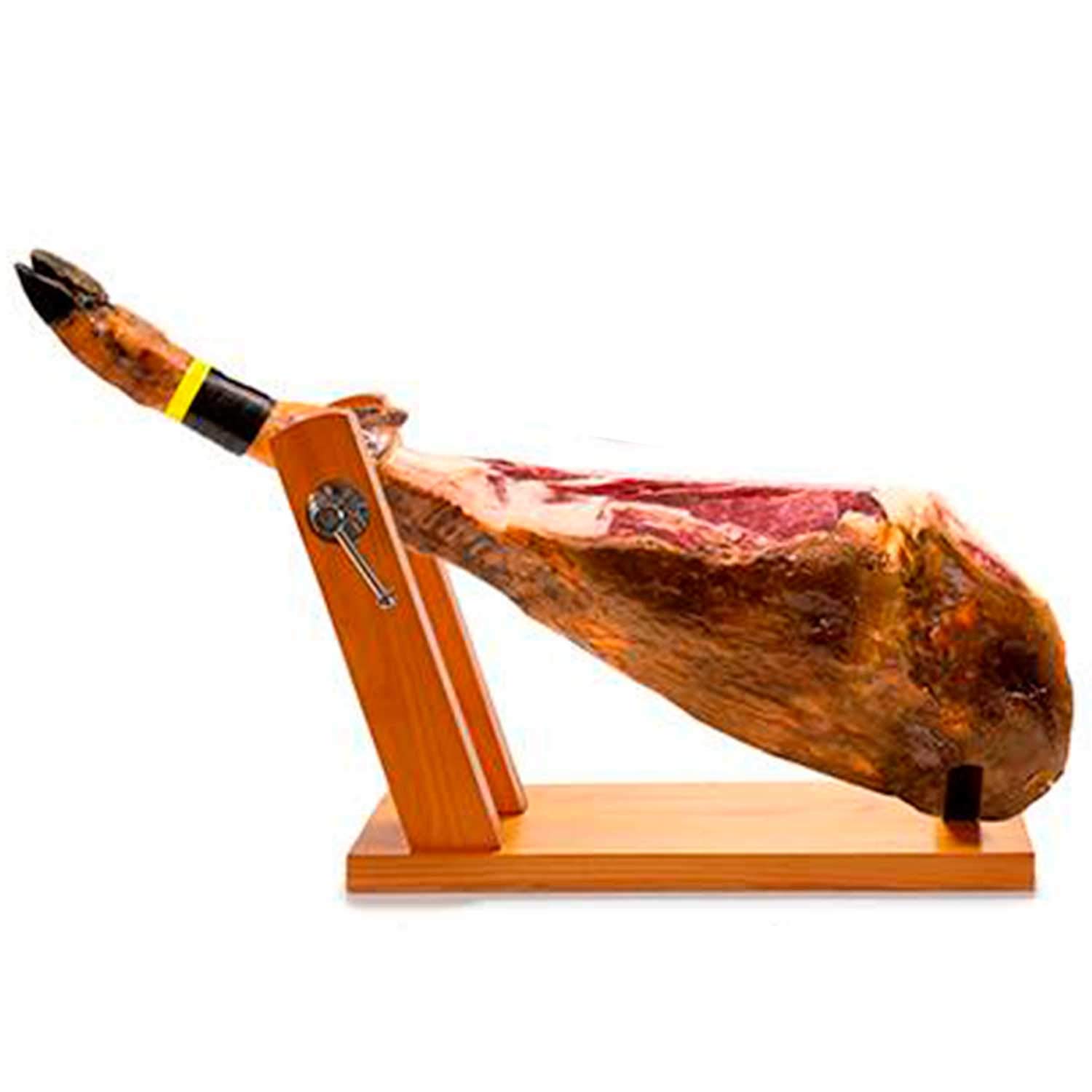 Porta prosciutto in legno doppio colore miele