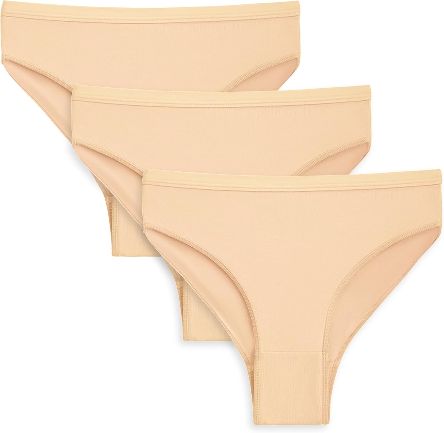 Ballet Underwear,3 packs Girls Seamless Gymnastics Underpants Dancer Beige Bottoms Ballerina Underwear