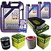 Produktbild QR-PARTS 69336777 Filter Set Inspektionspaket 7 Liter Liqui Moly Motoröl Leichtlauf High Tech 5W-40 MANN-FILTER Innenraumfilter Luftfilter Ölfilter