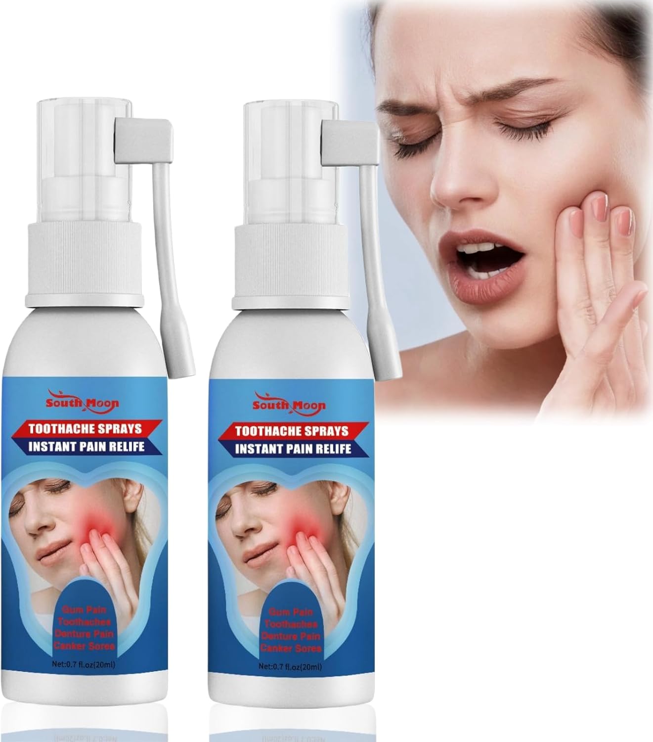 2PCS Toothache Relieving Spray,Tooth Pain Relief,Toothache Relief