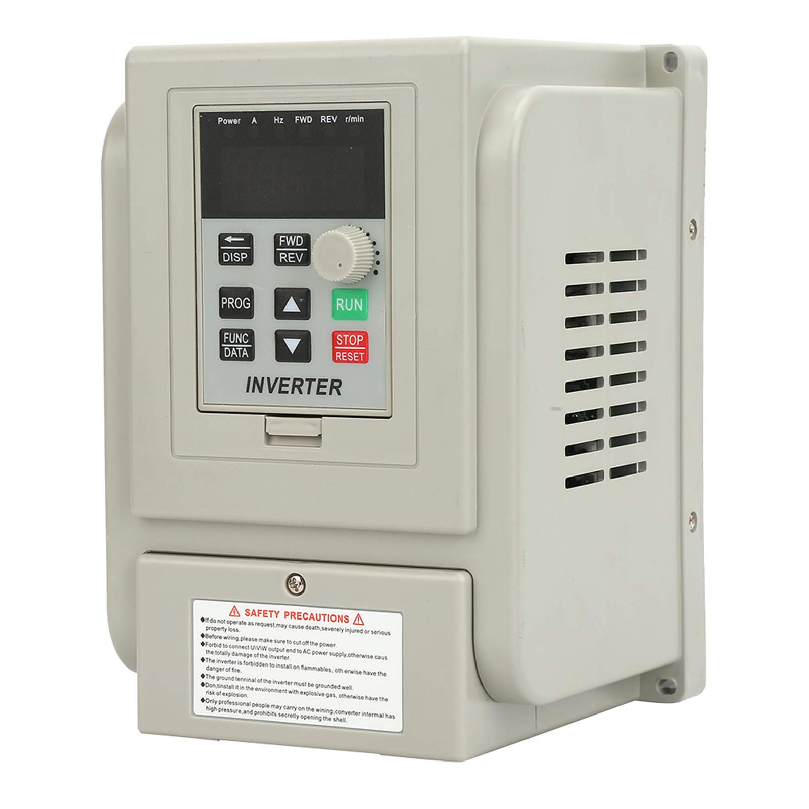Bewinner 220V AC Variable Frequency Drive, Drive VFD Inverter Professional VFD Speed Controller for Single-phase 0.75kW AC Motor