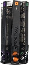 Suporte para cápsulas de café RECAPS para lojas com 60 cápsulas compatível apenas com cápsulas de café da linha original pequena Nespresso Cor preta de ferro fundido (cápsulas de café com caixa de manga são excluídas)