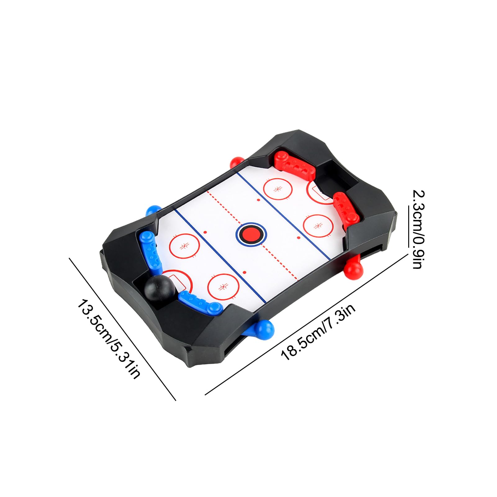 PRIMUZ Jeu de Hockey sur Table, Sport de Bureau, Rondelle Rapide pour Adultes et Amis
