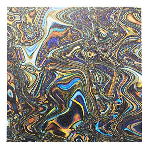 1 Sheet of 7.5 x 7.5 x .080 Infused Kydex Material - Water Color Print