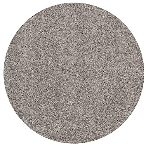 Image of CD Carpet Anti Slip Shaggy Fluffy Fur Rugs and Carpet for Living Room Bedroom Kids Room Plain Circle Carpets for Home with 2 Inch Thickness (Color Royal Grey Size 6x6 Feet Round)
