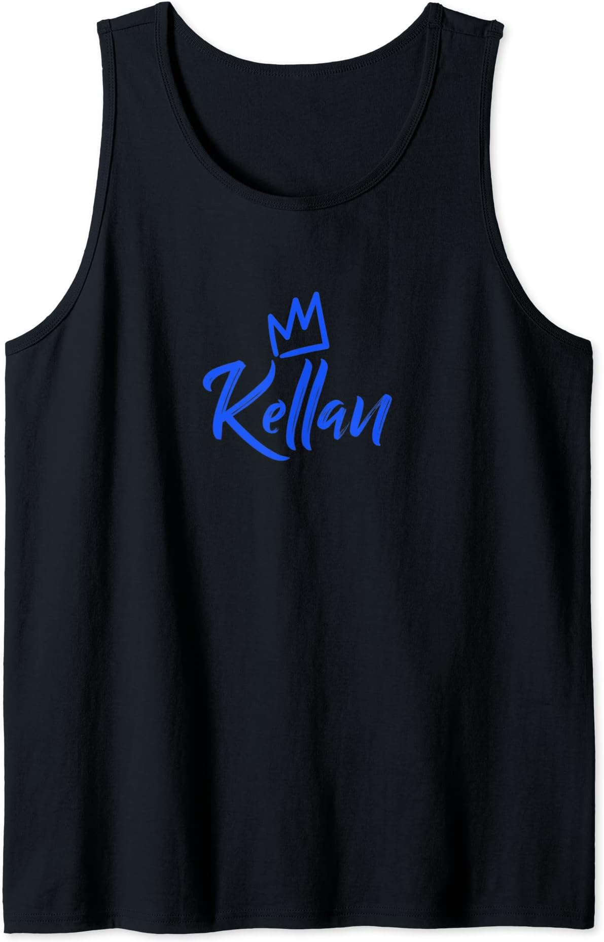 Kellan the King / Blue Crown & Name for Men Called Kellan Tank Top