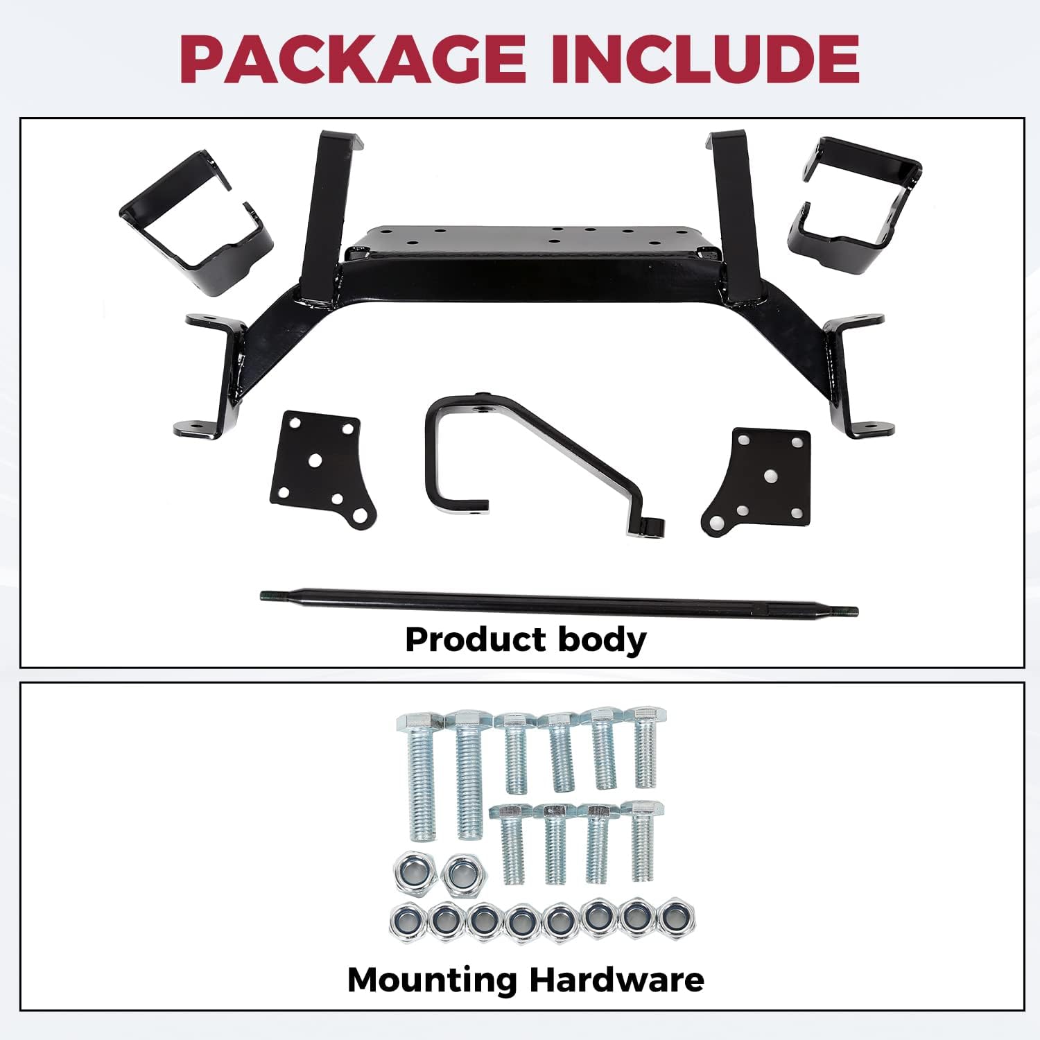 ECOTRIC 6" Drop Axle Lift Kits Compatible with 2001.5-2020 EZGO Golf Cart Electric TXT Model, Drop Axle Raise Suspension Kit up to 23" Tires