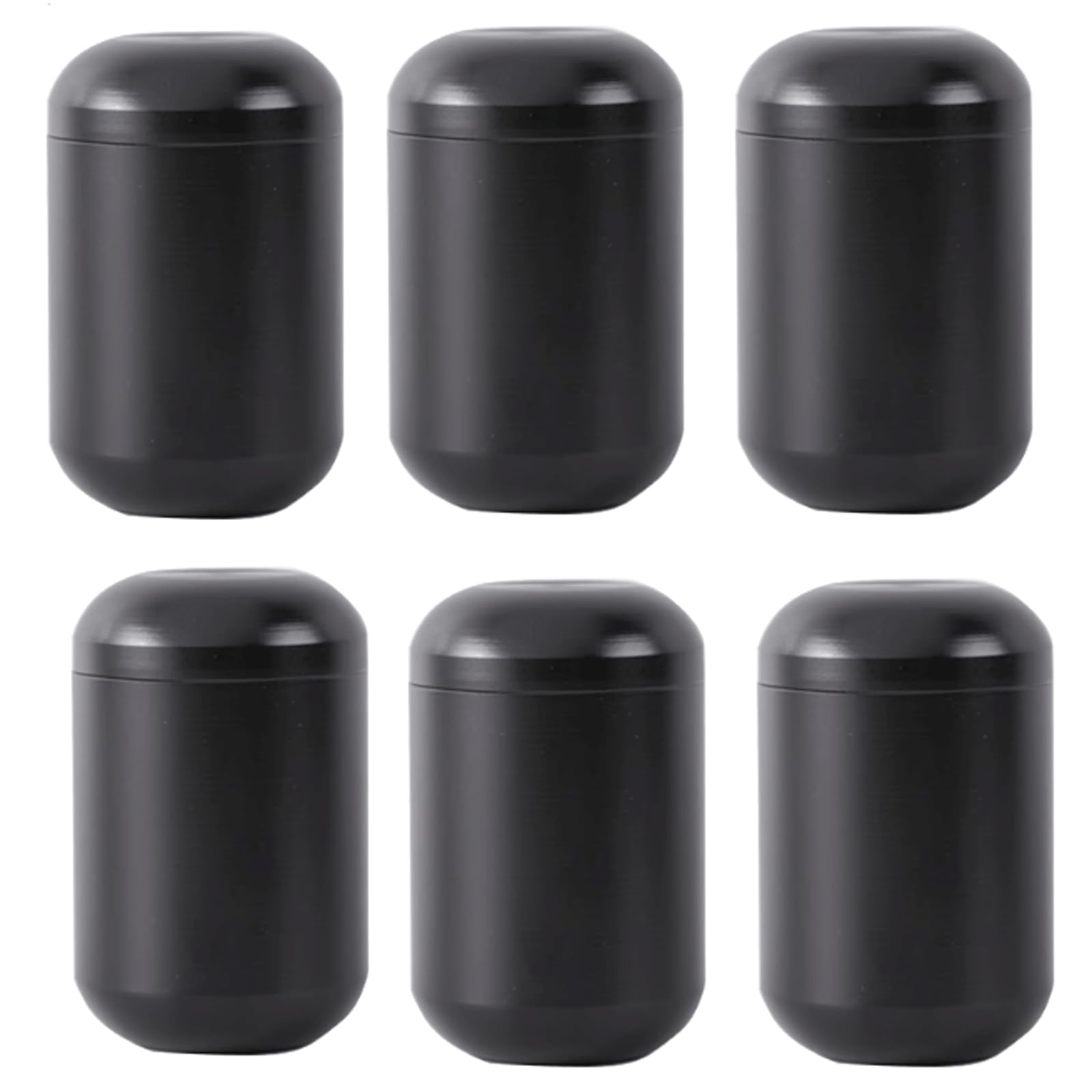 Teedose 6 Stück Mini-Teedosen aus Aluminiumlegierung, luftdichte Teedose, versiegelte Teedose mit Deckel, lose Teedosen, Tee-Organizer für Reisen Vorratsdosen