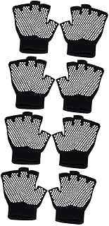DOITOOL 4 Pairs knit gloves fingerless gloves fishing gloves biking gloves Non-Slip Half Finger Gloves Half Finger Riding Gloves non-slip gloves knitted gloves bike training gloves fitness
