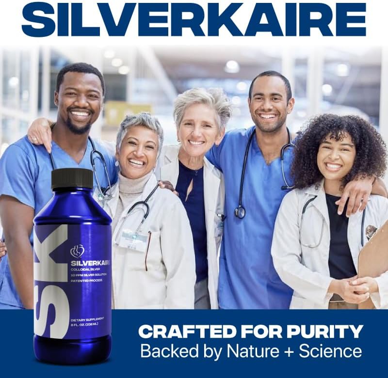 Miniatura 5 de SilverKaire Líquido de plata coloidal 10PPM Suspensión de nano plata con 99.9% de plata pura en agua desionizada Fabricado con un proceso