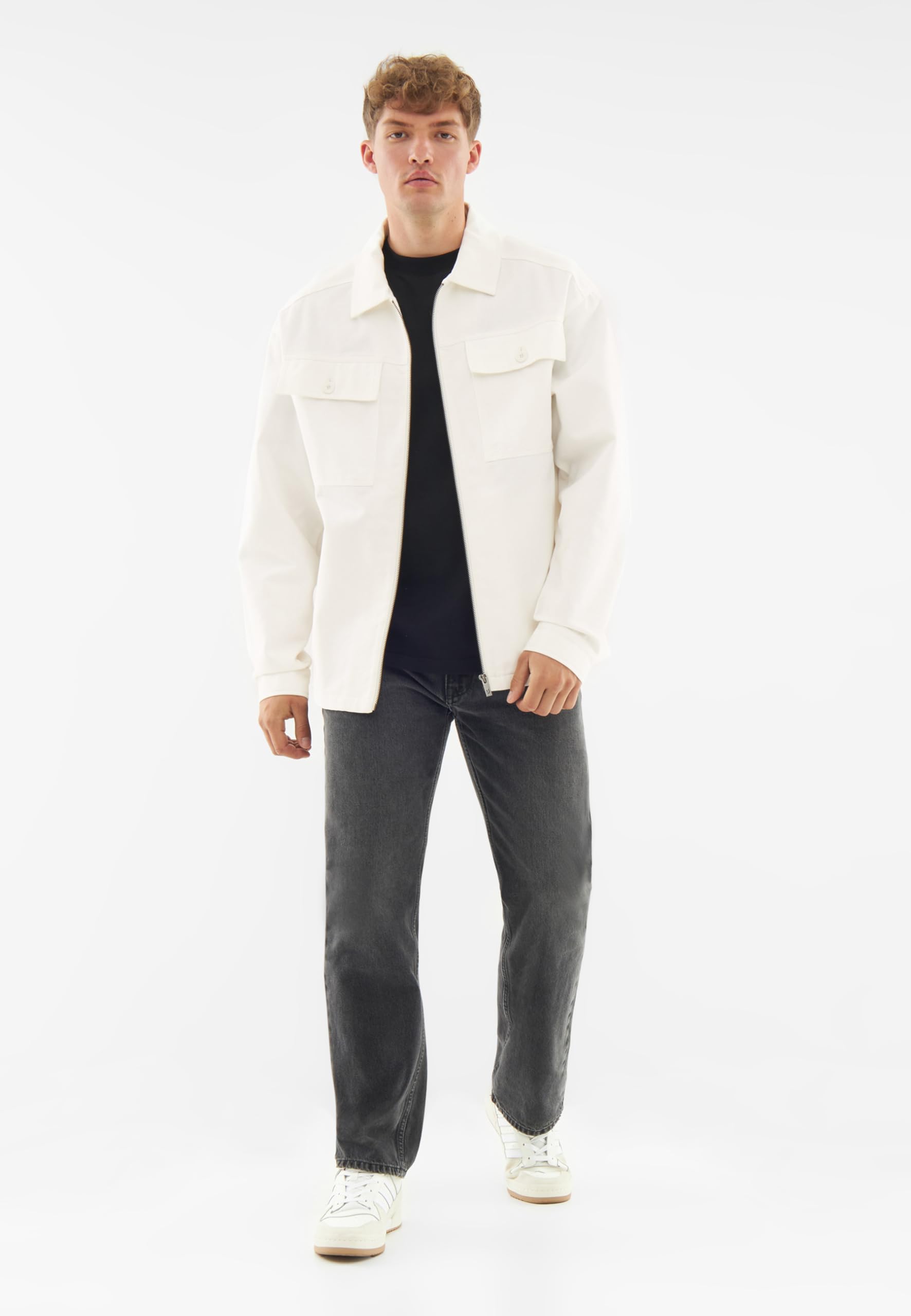Johnny Urban Overshirt da Uomo - Cameron - Giacca Oversize per Primavera & Estate - Giacca a Camicia con Zip - Camicia Casual - 100% Cotone