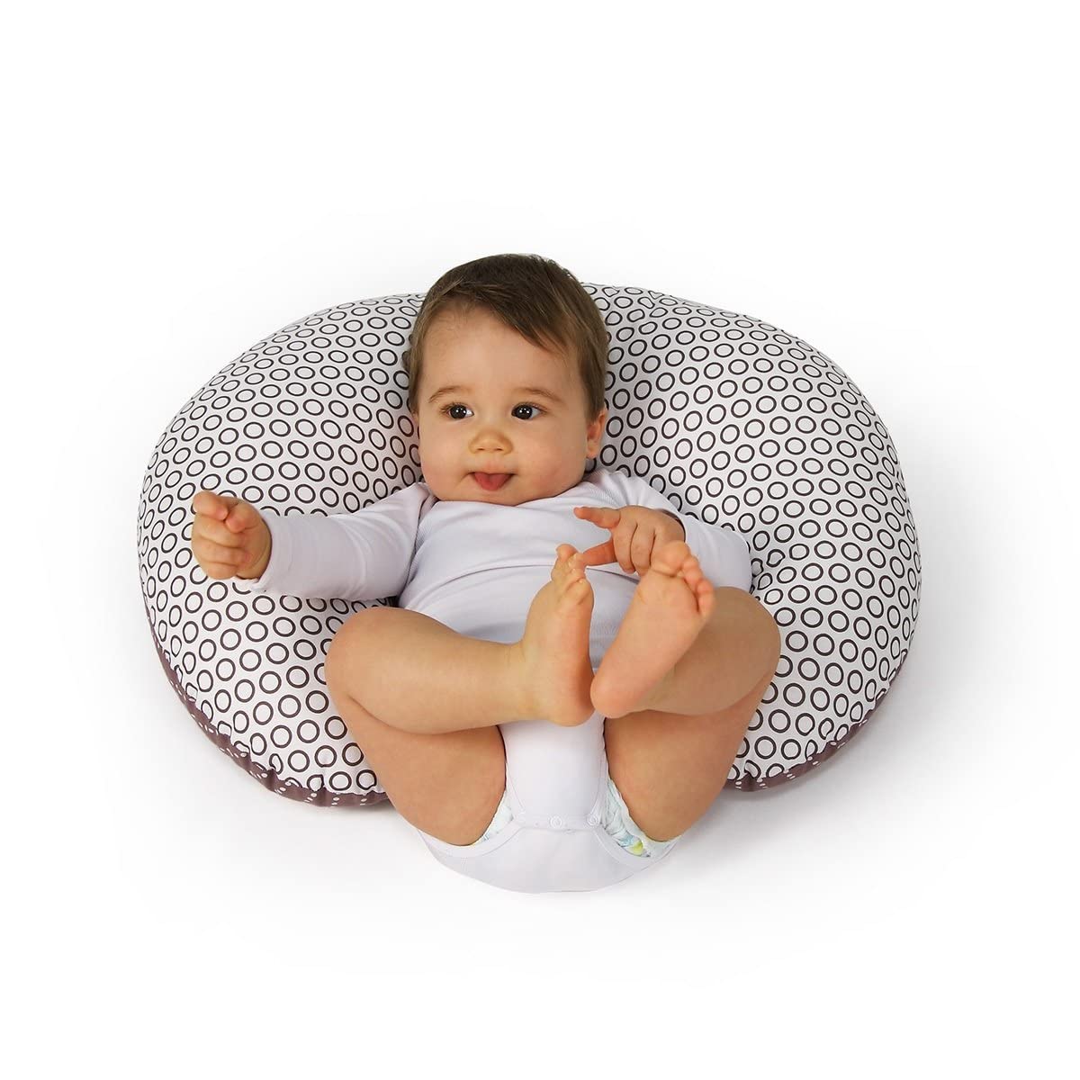 Cambrass -cuscino per i primi mesi del bambino-cuscino allattamento che fornisce comfort e supporto al bambino -Greeny verde 53x45x10 cm