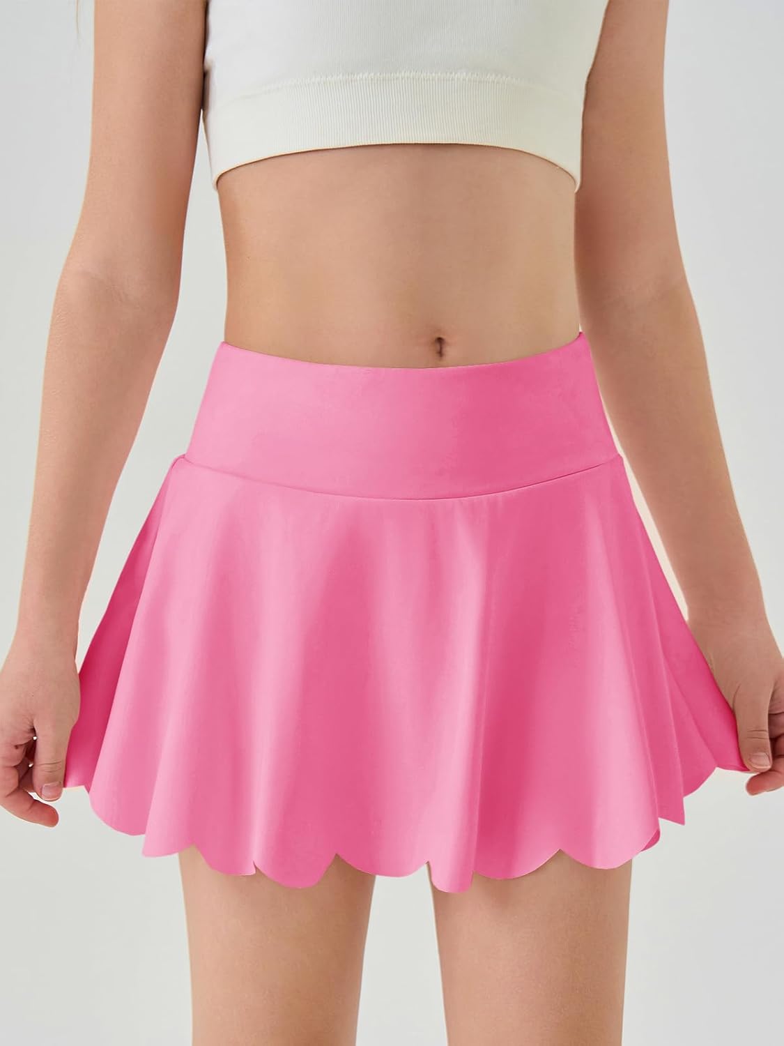 Haloumoning Girls Skorts Flowy Butterfly Athletic Shorts Kids A Line Pleated Tennis Golf Skirts with Pockets - Image 2