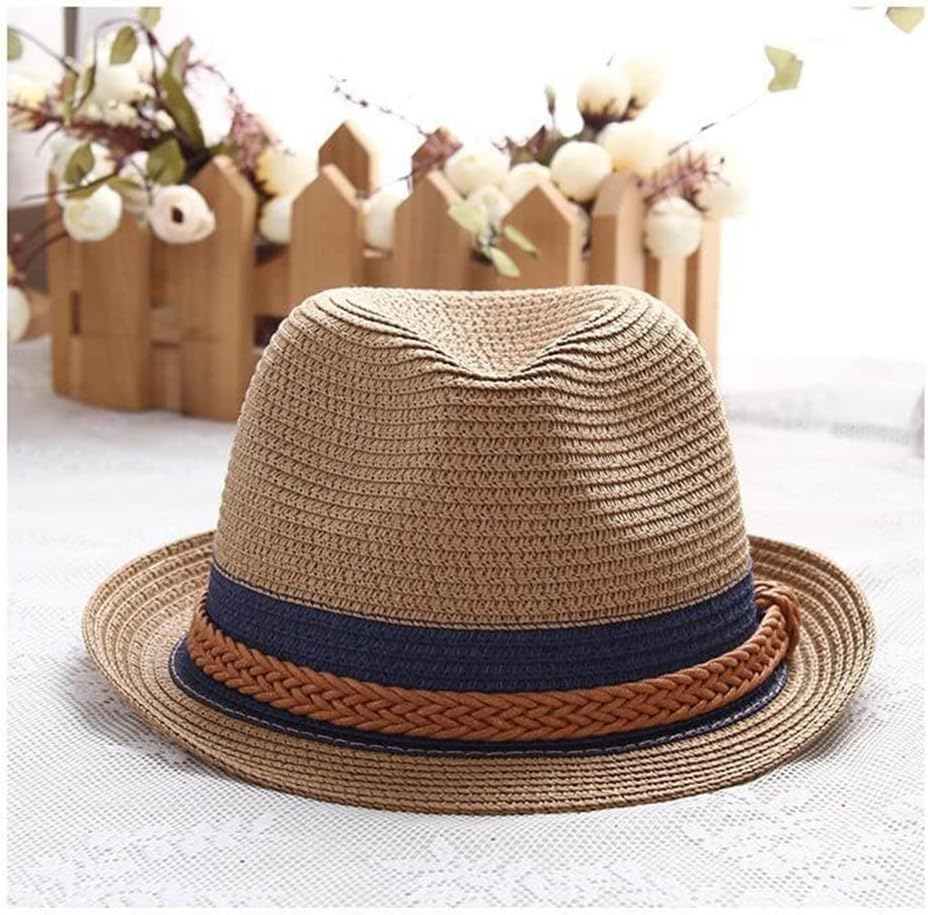 Jazz Women Hat Beach Men Sun Casual Panama Male Cap Hemp Rope Patchwork Striped Visor