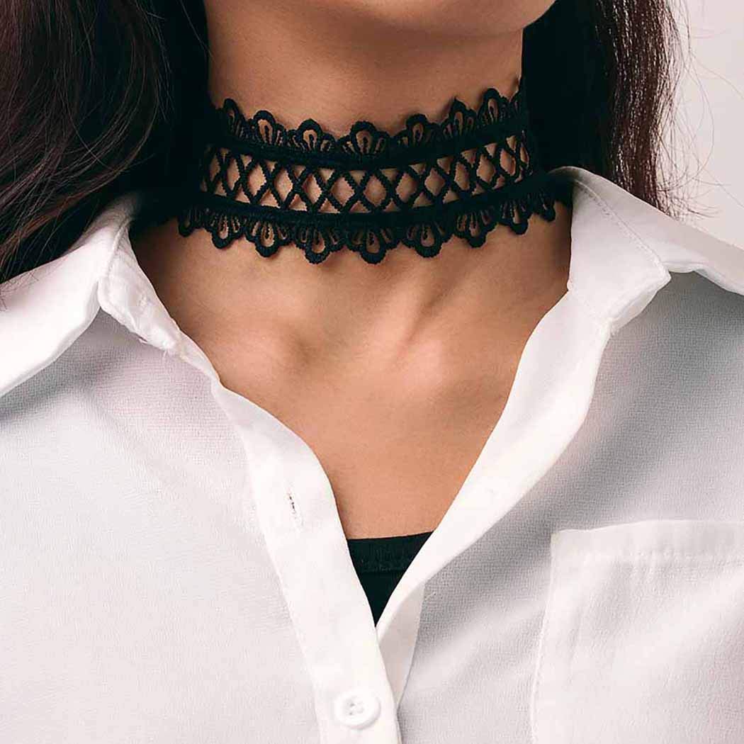 Amazon.com : Bomine Lace Choker 
