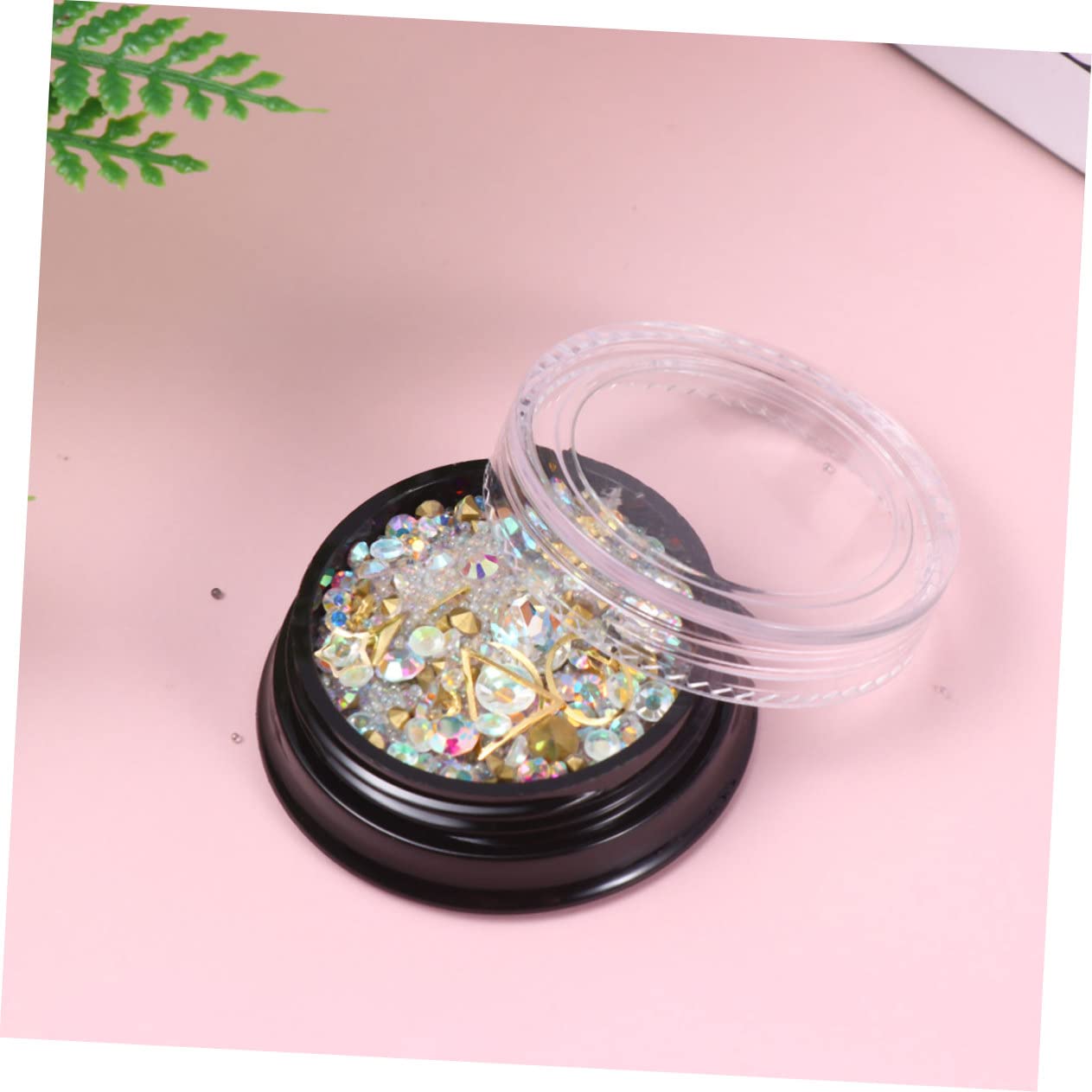 Housoutil Decorazioni Per Unghie Di Strass e Ciondoli Per Nail Art Mix Di Diamanti e Perline Accessori Per Manicure Creativa Adatto Per Uso Salone e Casa
