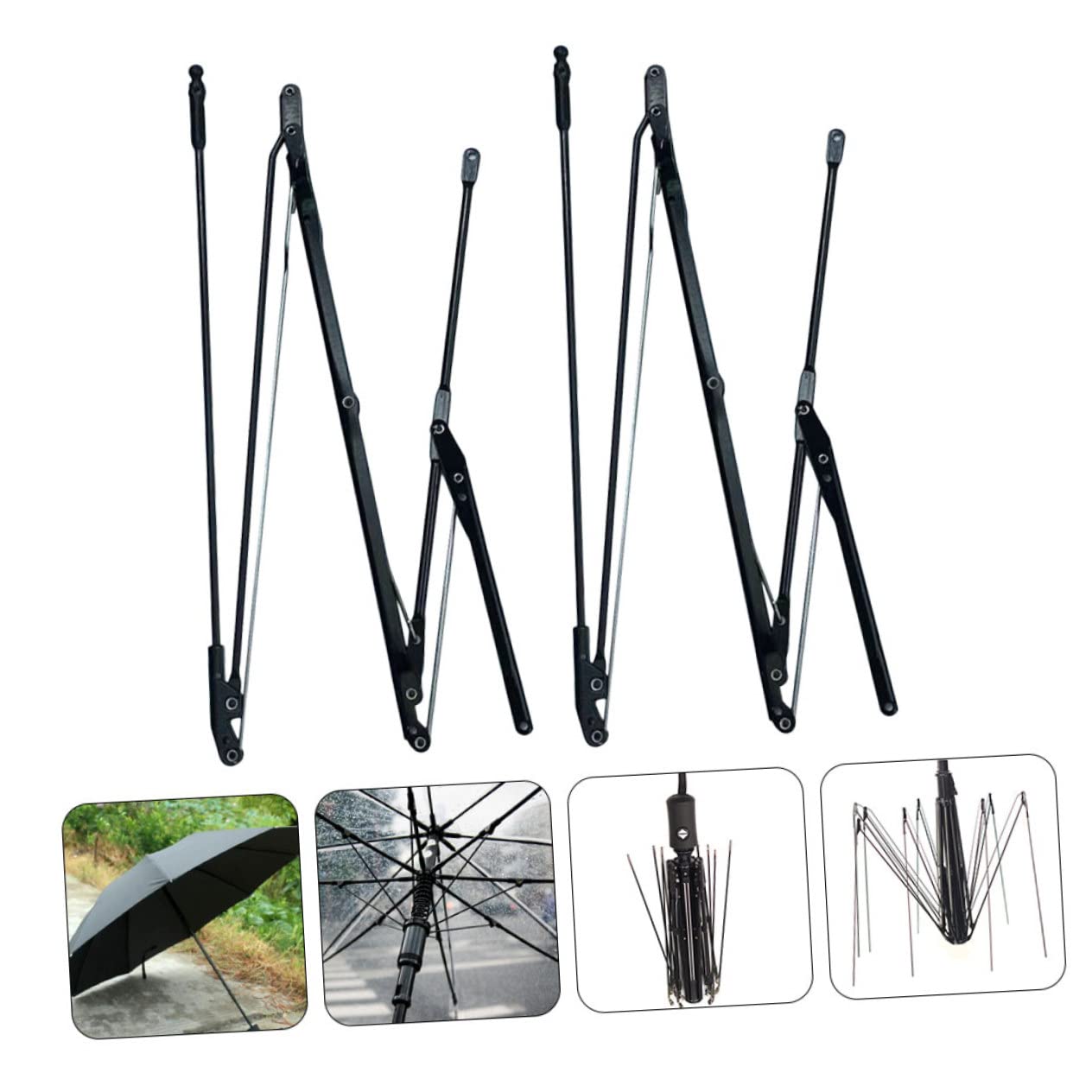 SOIMISS 6 Juegos De Accesorios De Paraguas Varillas De Paraguas Para Reparar Varillas De Paraguas Plegables Accesorios De Varillas De Paraguas Varillas De Reparación De Paraguas