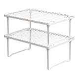 Stackable Metal Kitchen Storage Shelves for Dishes, 12.5
