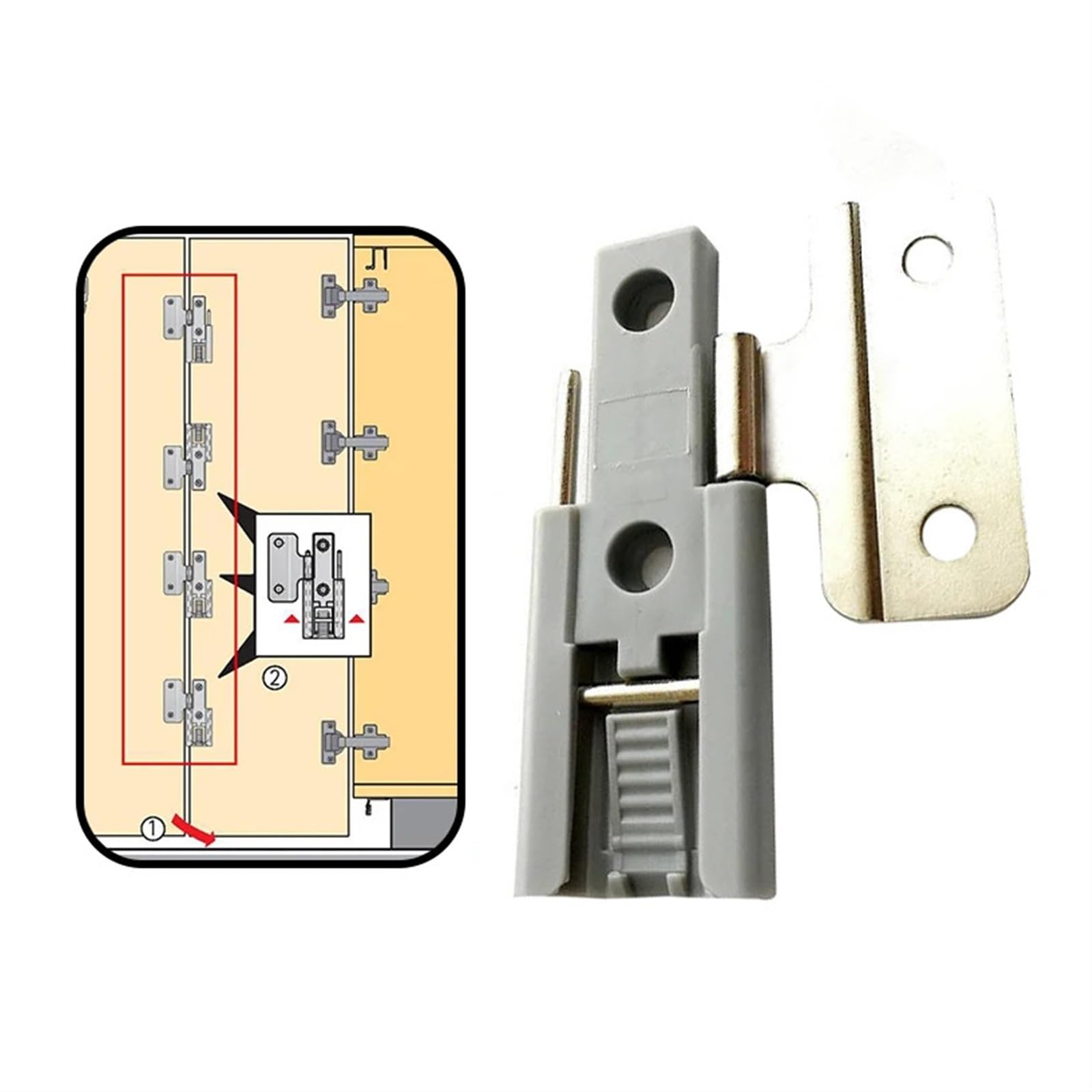 Fensterscharniere Türscharniere, 4 stücke Falttür Scharnier Bi-fold Schrank Schrank Schrank Schrank Verfolgt Hängen Schiebetür Scharnier