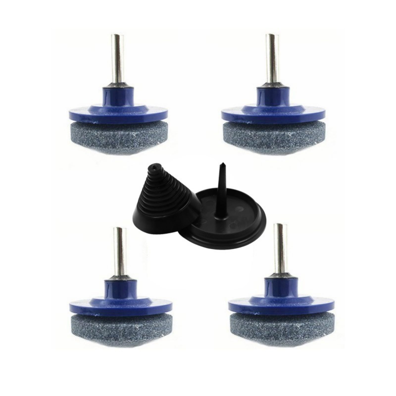 Msioytog 4Pcs Drill Powered Lawns Cutter Sharpener Set With Balancing Tool Trimmer Sharpener For Cutter Maintenance Lawns Set With Balancers