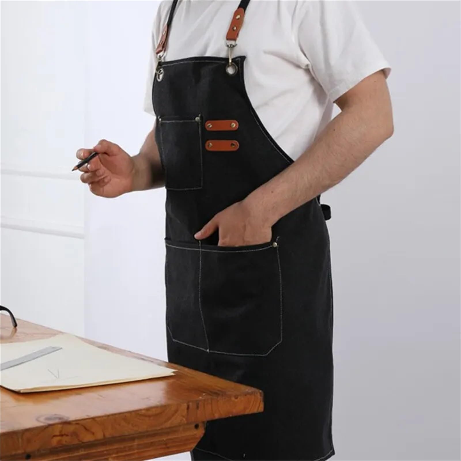 Lot de 2 tabliers en toile for la maison, cuisine, le jardinage, travail, for femme, for, restaurant pour Hommes et Femmes