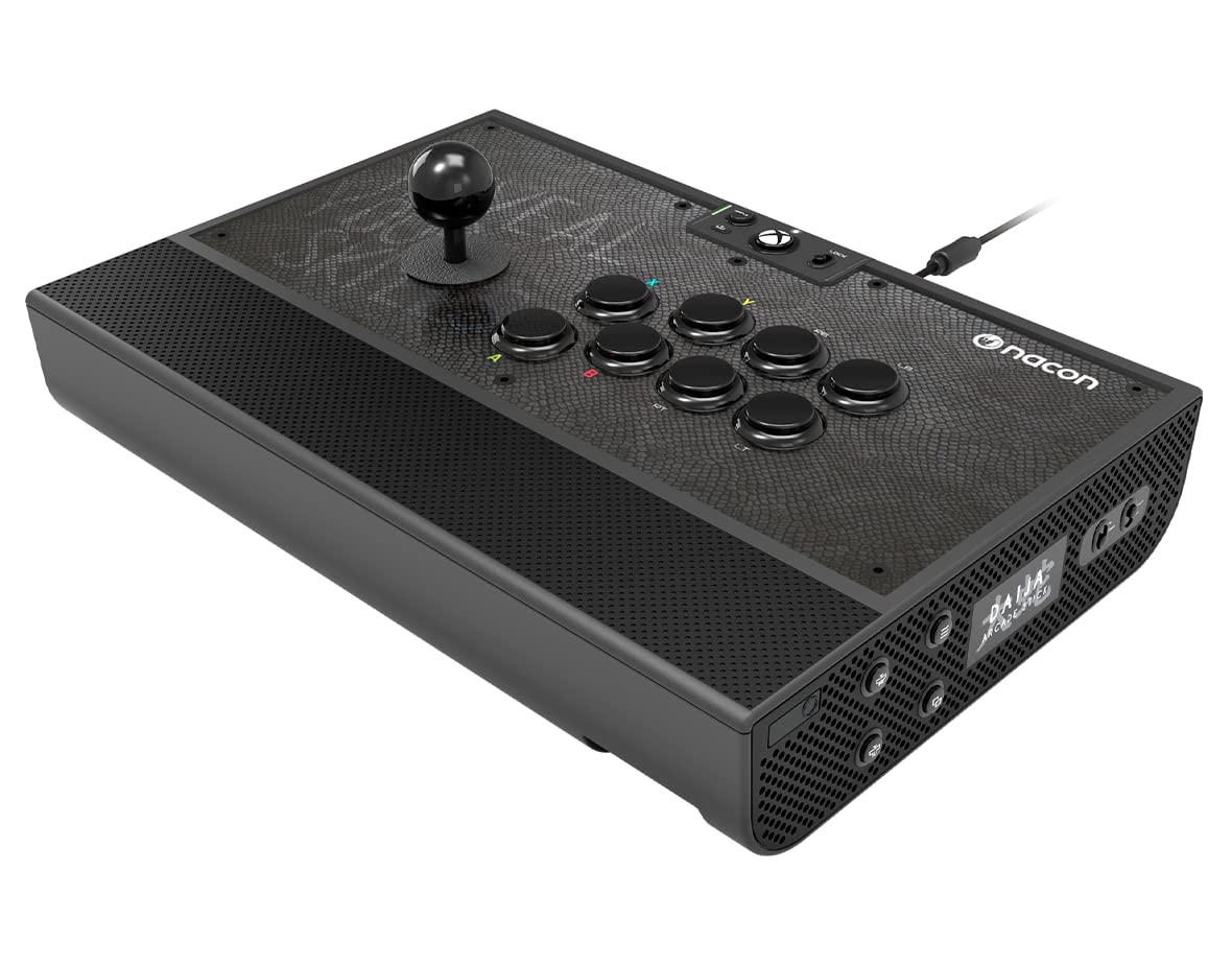 Arcade stick offciel Xbox Series. Compatible Xbox One et PC. Joystick et boutons d'actions Sanwa®