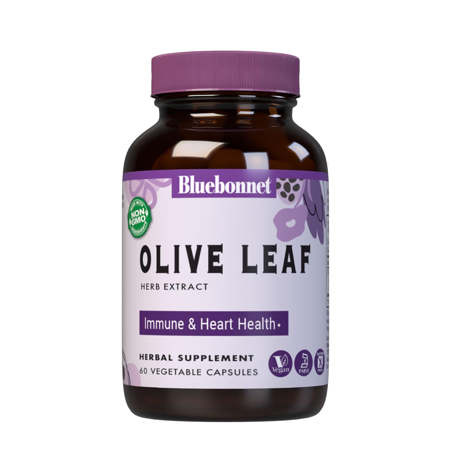 Bluebonnet Nutrition Blue Bonnet Olive Leaf Herb Extract Vegetable Capsules