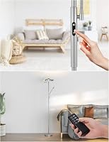 Amdelne LED állólámpa dimmer távirányítóval szürke olvasólámpa hálóhoz 4