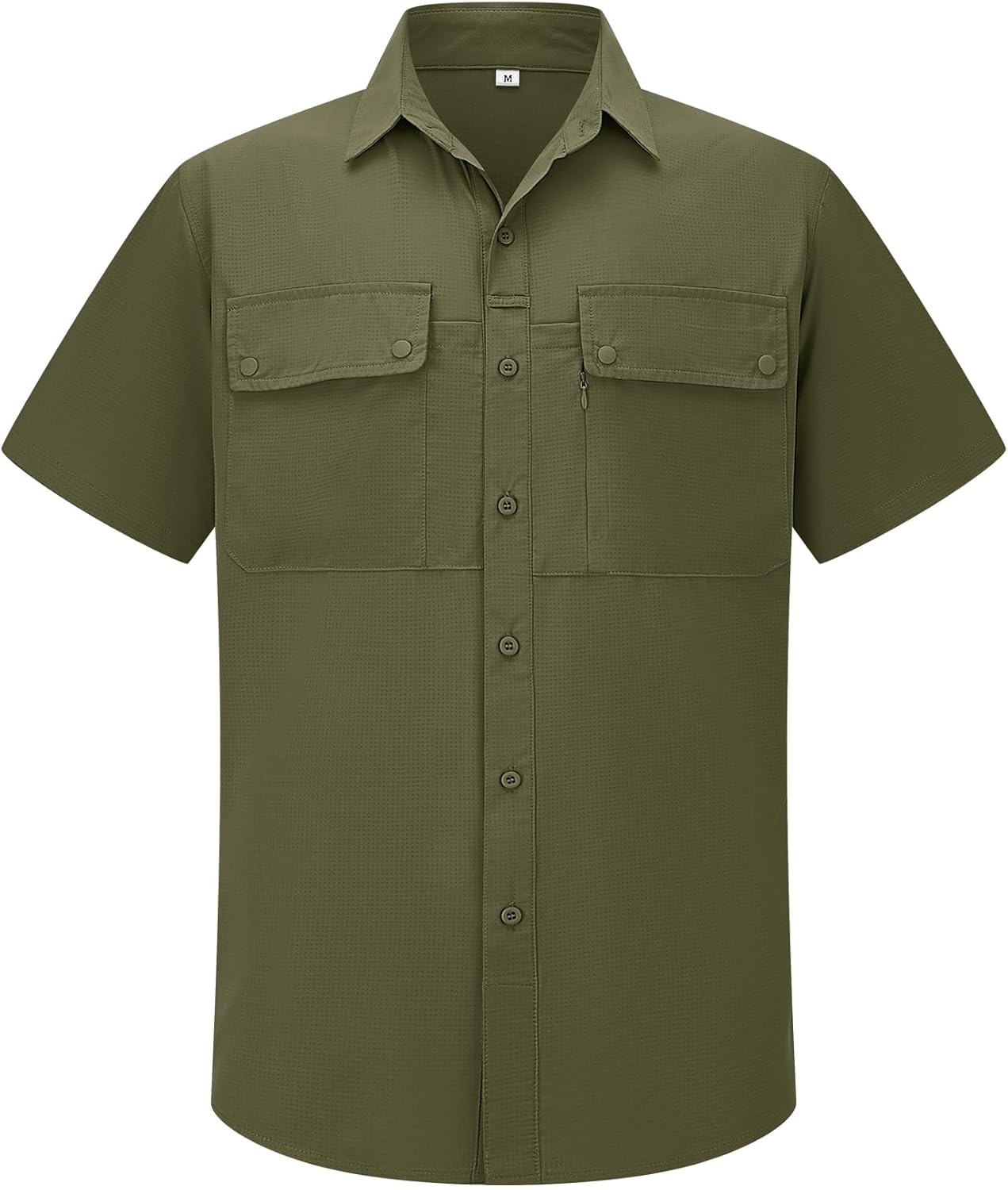 linlon Safari Shirt Men Short Sleeve UPF 50 UV Sun Protection Quick Dry Hiking Fishing Shirts