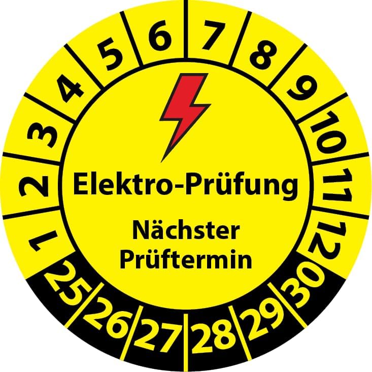 Elektroprüfung Nächster Prüftermin Prüfplakette, 250 Stück, in verschiedenen Größen, Prüfetikett Prüfsiegel Plakette Elektro-Prüfung (20 mm Elektroprüfung Nächster Prüftermin Prüfplakette, 250 Stück, in verschiedenen Größen, Prüfetikett Prüfsiegel Plakette Elektro-Prüfung (20 mm