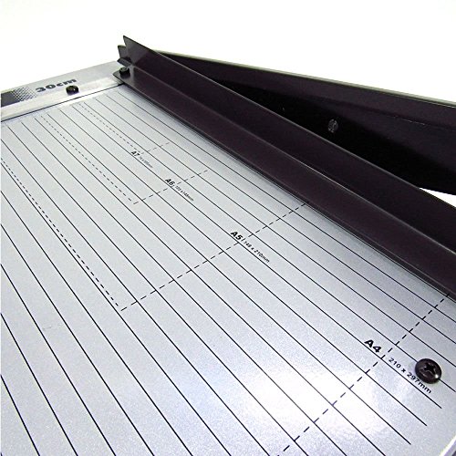 Guilhotina A4 para papel manual 30cm em aço Lassane 12 fls