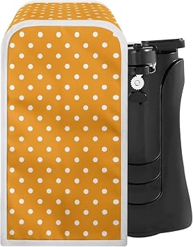 Orange Polka Dot Can Opener Cover Durable Dust Cover for Electric Can Opener Can Protector Small Appliance Cover for Kitchen