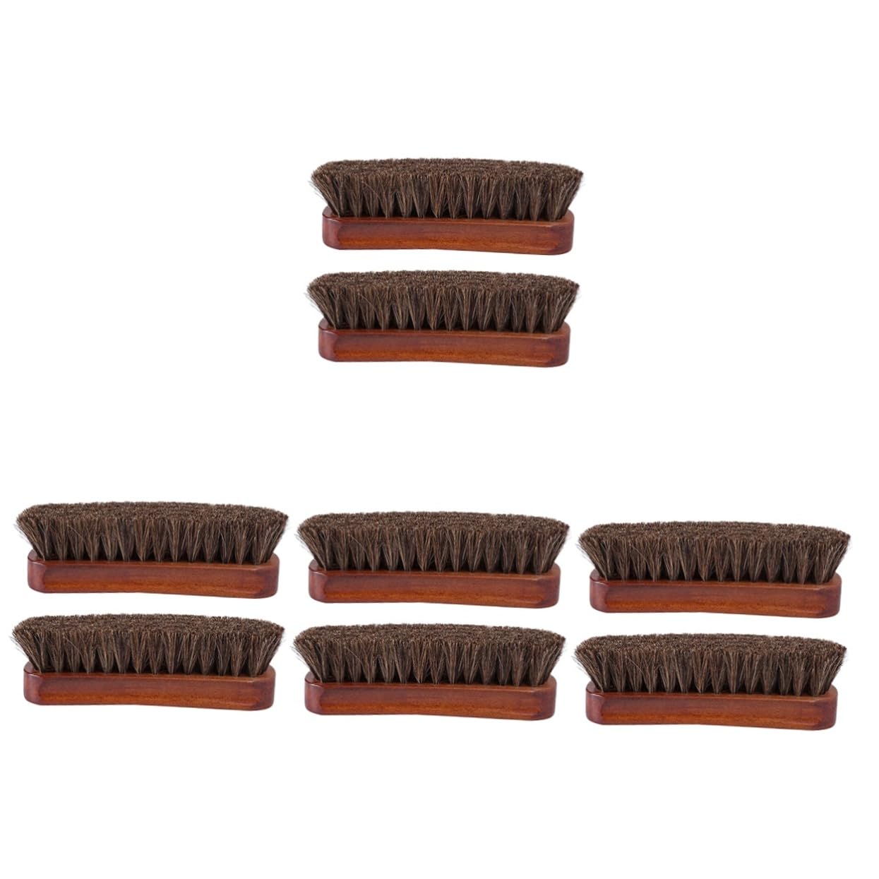 VALICLUD 8piezas Cepillo De Limpieza para Zapatos De Cuero Cepillo De Pelo De Caballo para Pulir y Cuidar Botas y Zapatos De Cuero Herramienta Duradera