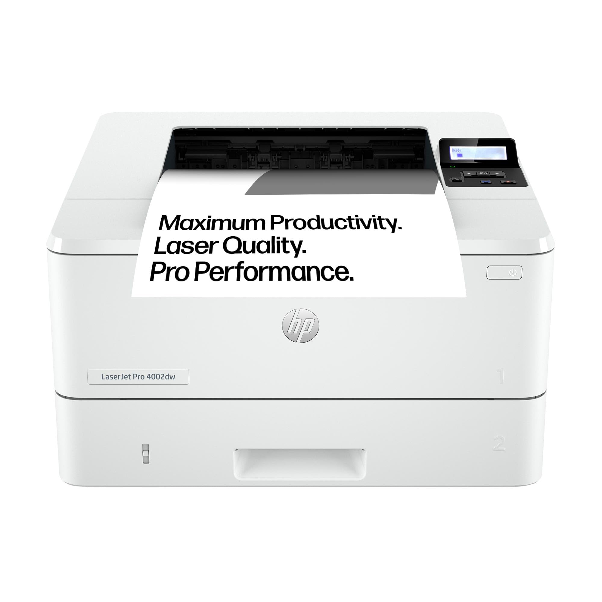HP Laserjet Pro 4002dw Laser Printer | Black and White | Printer for Small Medium Business | Print | 2-Sided Printing | Dual-Band Wi-Fi, Ethernet | Energy EfficientBlue Angel