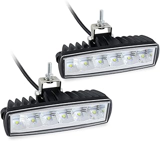 Led Fog Lights Driving Lights Bar 2Pcs 6Inch 30W Waterproof Offroad Driving Lights Auxiliary Work Lights Grille Lights Bar Fit for Motorcycle Truck Trator ATV UTV Golf Cart Boat Car