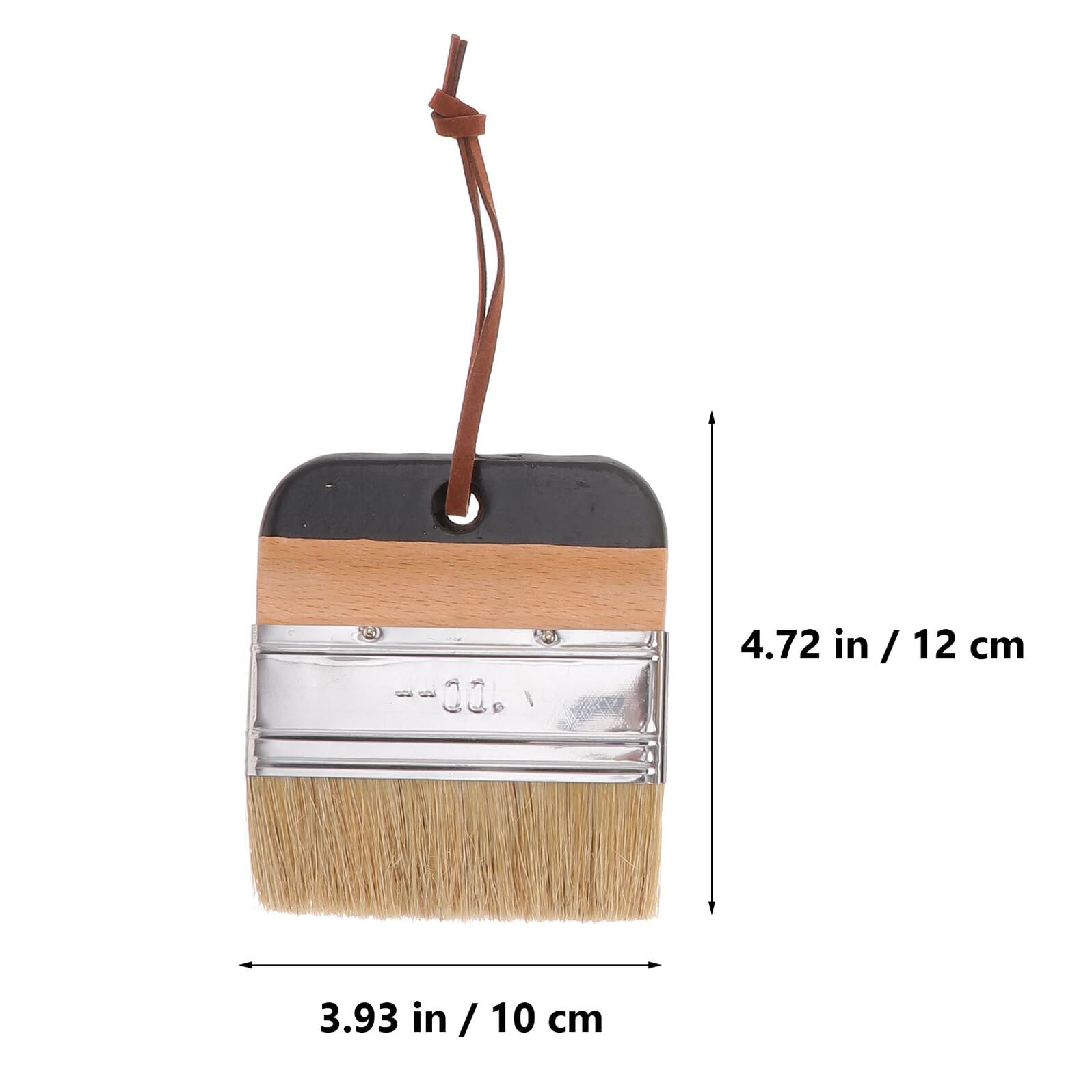 ULTECHNOVO Pinceau à Dents Maison Manche en Bois et Poils en Soie de Porc, Lot de 5 Set de Set de Pièces pour Peinture sur Murs et Tables