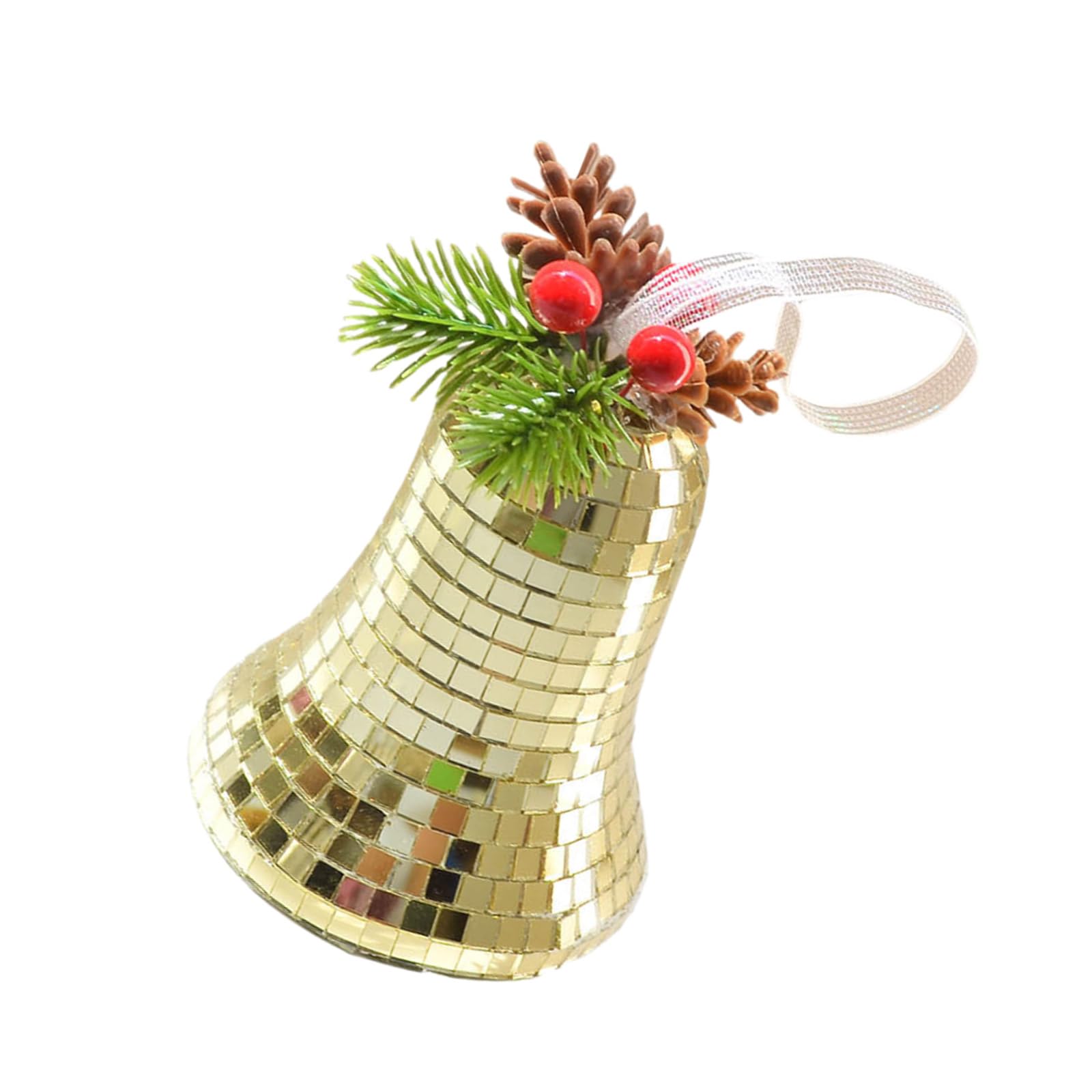 carotoe Stylish Discos Bauble Christmas Tree Hanging Decorations Light Reflectings Glass Pendant Festival Decoration Holiday Ornament