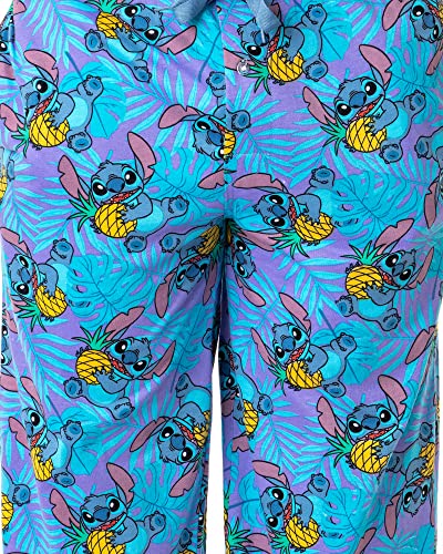 Disney Mens' Lilo & Stitch Character Pineapple Sleep Pajama Pants3