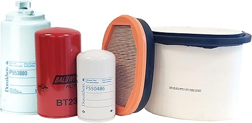 CFKIT Kit de filtros de mantenimiento compatible con retroexcavadora -CAT 420E