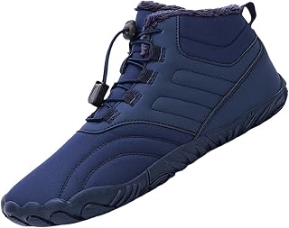 Zapatos deportivos para hombre y mujer, botas de nieve antideslizantes con cinco dedos, zapatos de algodón, zapatos deportivos para exteriores para hombre y mujer, color amarillo