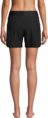 Miniatura 2 de Lands' End Pantalones cortos de secado rápido con cintura elástica de 5 pulgadas para mujer