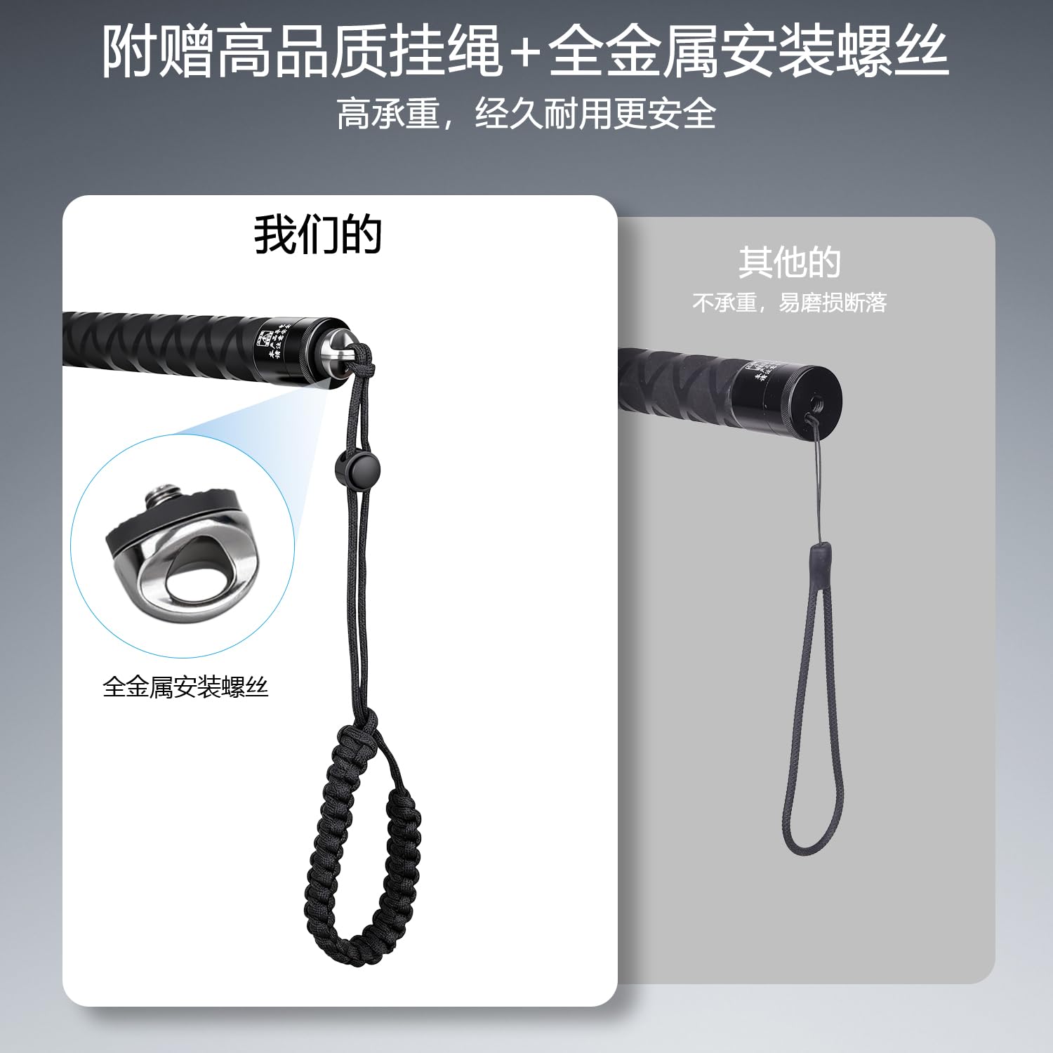 ARTCISE Bastone per selfie lungo in fibra di carbonio, 500 cm, asta di estensione per selfie monopiede per GoPro Hero per DJI Osmo Action per Osmo Pocket per Insta360 per fotocamera