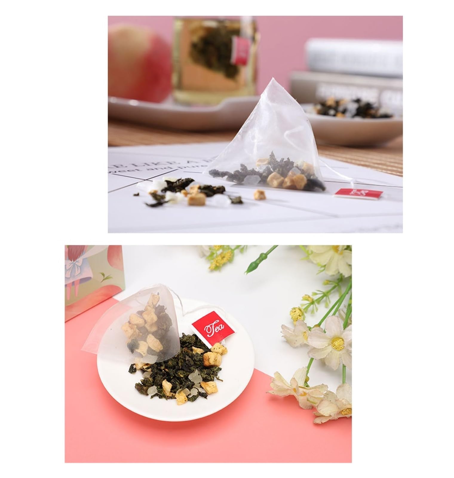 Herbata Oolong Brzoskwiniowo-Brzoskwiniowa (10 szt.) - Nadaje się zarówno do parzenia na gorąco, jak i na zimno. Owocowy(5pcs)