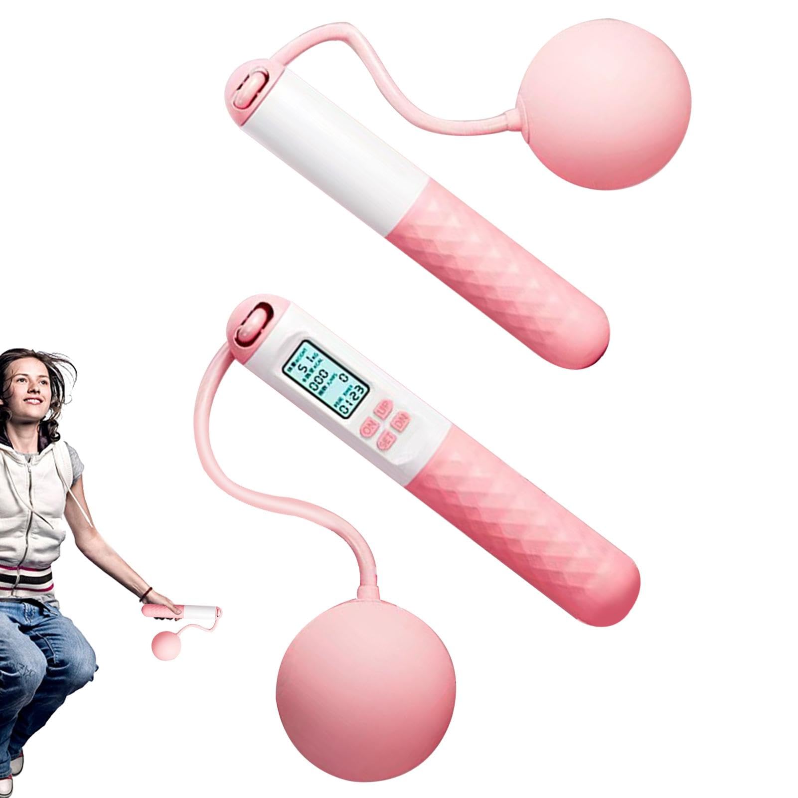 Ssdkpe Cordless Jump Rope With Counter, Cordless Skipping Ropes For Adults, Wireless Skipping Rope Adult Fitness, Weighted Gravities Ball Jump Rope, Workout Experience Equipment For Women Men