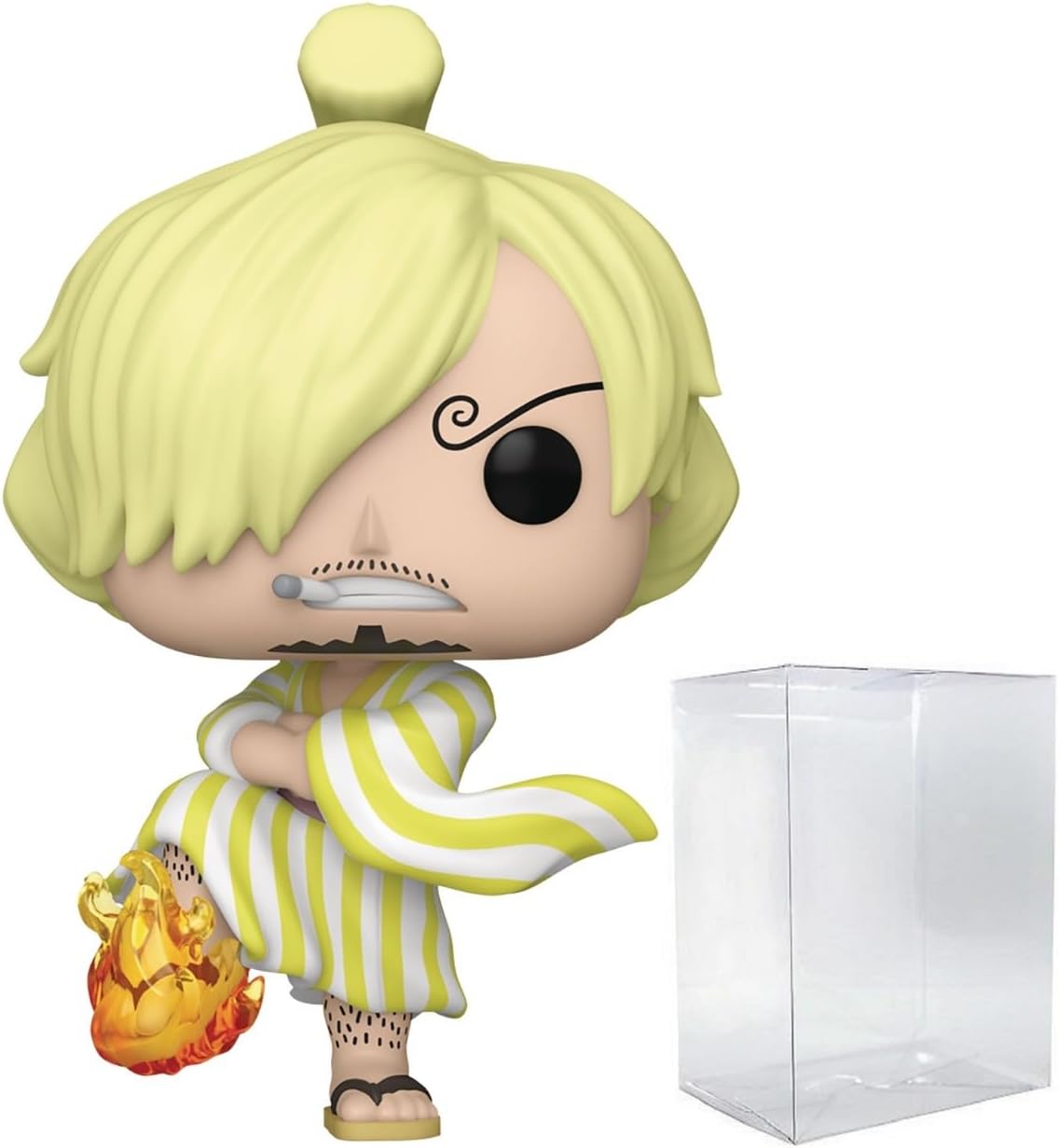 POP Anime: One Piece - Sangoro (Wano) Vinsmoke Sanji Funko Vinyl Figure (Bundled with Compatible Box Protector Case), Multicolor, 3.75 inches