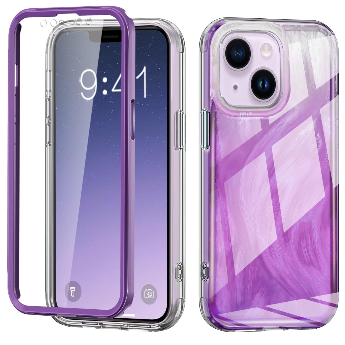 Coque iPhone 14 Plus intégrale transparente pour résoudre le problème des rayures - 8