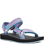 Teva Girls Original Universal Tie-Dye Sandal, Sorbet Cotton Candy, 4 Little Kid